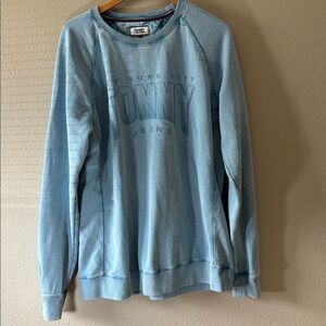 Vintage Tommy Jeans Sweatshirt New York City XXL Blue - NOTE A Few Stains